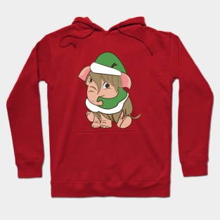 Elf-ephant Mammoth Chritsmas Hoodie